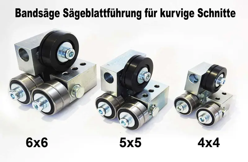 Bandsäge Sägeblattführung 4×4 für kurvige Schnitte