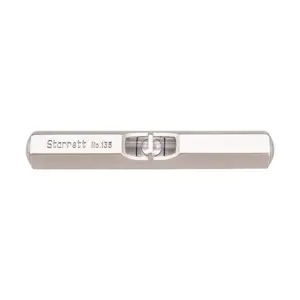 Starrett 135A Pocket Level mit satinierter vernickelter Oberfläche, Größe 2-1/2"