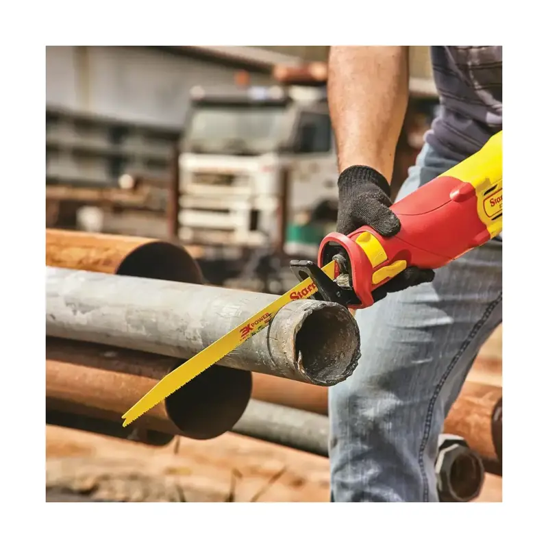 Starrett Bi-Metall- und Hartmetall-Sägeblätter Säbel-Sortimentspaket - KRB12-A - HOLZ, METALL, MEHRZWECK und SCHWERZERSPANUNG (12 Blätter)