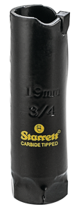 Starrett Hartmetall-bestückte Lochsäge - MPH0034 Mehrzweck-TCT-Lochsäge - für Holz-MDF-Kunststoff-Keramik-Wandfliesen - 19 mm