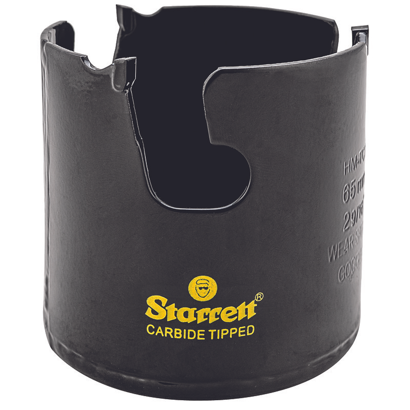 Starrett 65 mm Hartmetall-bestückte Lochsäge - MPH0296 Mehrzweck-TCT-Lochsäge - für Holz-MDF-Kunststoff-Keramik-Wandfliesen