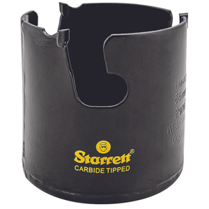 Starrett Hartmetall-bestückte Lochsäge - MPH0296 Mehrzweck-TCT-Lochsäge - für Holz-MDF-Kunststoff-Keramik-Wandfliesen - 65 mm, Schwarz