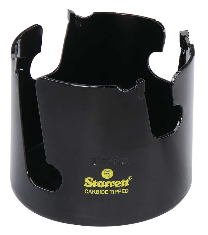 Starrett 83mm Hartmetall-bestückte Lochsäge - MPH0314 Mehrzweck-TCT-Lochsäge - für Holz-MDF-Kunststoff-Keramik-Wandfliesen