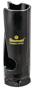 Starrett Hartmetall-Lochsäge - MPH0078 Mehrzweck-TCT-Lochsäge - für Holz-MDF-Kunststoff-Keramik-Wandfliesen - 22 mm