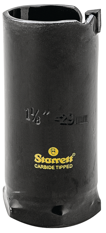 Starrett 29 mm Hartmetall-Lochsäge - MPH0118 Mehrzweck-TCT-Lochsäge - für Holz-MDF-Kunststoff-Keramik-Wandfliesen