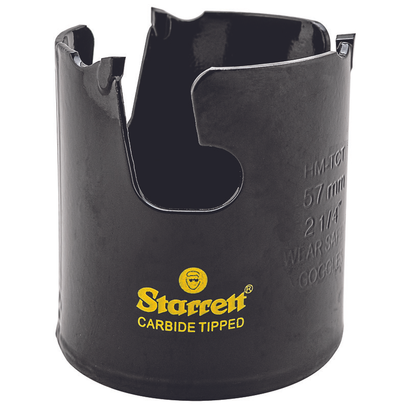Starrett 57 mm Hartmetall-Lochsäge - MPH0214 Mehrzweck-TCT-Lochsäge - für Holz-, MDF-Kunststoff-Keramik-Wandfliesen