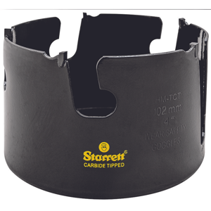 Starrett Hartmetall-Lochsäge - MPH0400 Mehrzweck-TCT-Lochsäge - für Holz-MDF-Kunststoff-Keramik-Wandfliesen - 102 mm