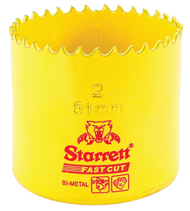 Starrett HSS Bi-Metall-Lochsäge - FCH0200 schnell geschnittene extra Kobalt-Lochsäge - für rostfreies Blech Holz Kunststoff verschiedene Materialien - 51mm