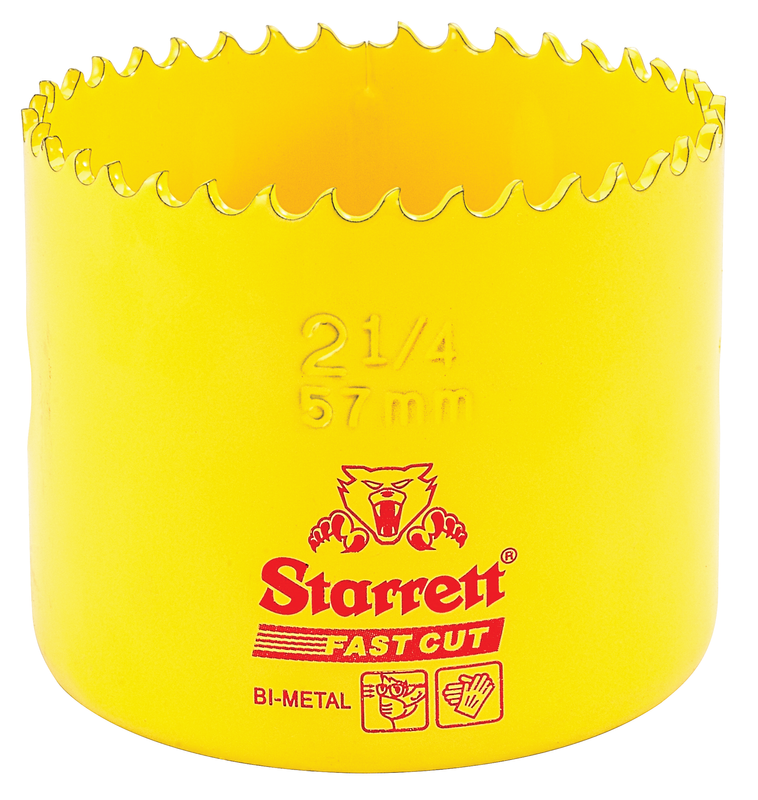 Starrett 57mm HSS Bi-Metall-Lochsäge - FCH0214 schnell geschnittene extra Kobalt-Lochsäge - für rostfreies Blech Holz Kunststoff verschiedene Materialien