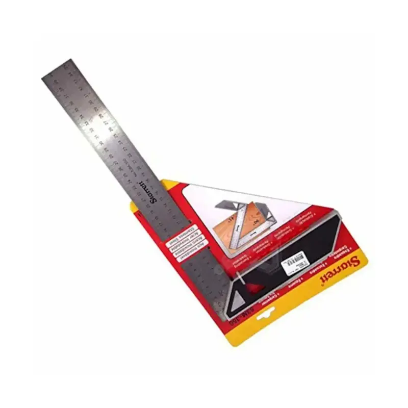 Starrett K53M-350-S Tischler Try Quadrat für die Holzbearbeitung – 350 mm metrischer Satz Vierkant