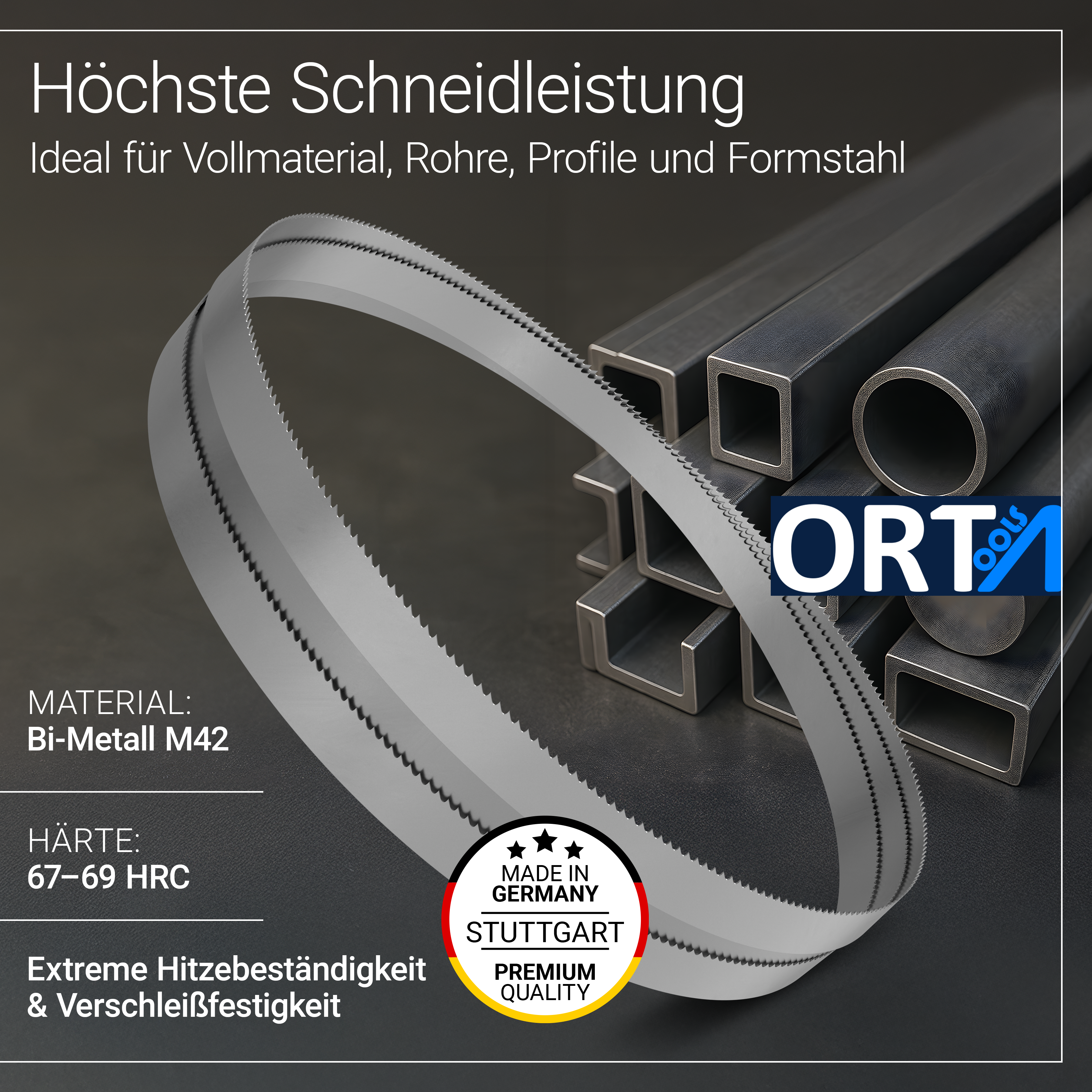 Bi-Metall M42 HSS Bandsägeblatt
