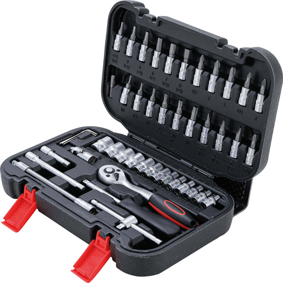 Steckschlüssel-Satz 6,3 mm (1/4") | 46-tlg.