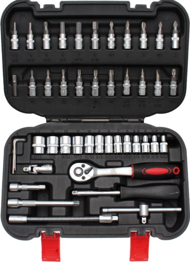 Steckschlüssel-Satz 6,3 mm (1/4") | 46-tlg.