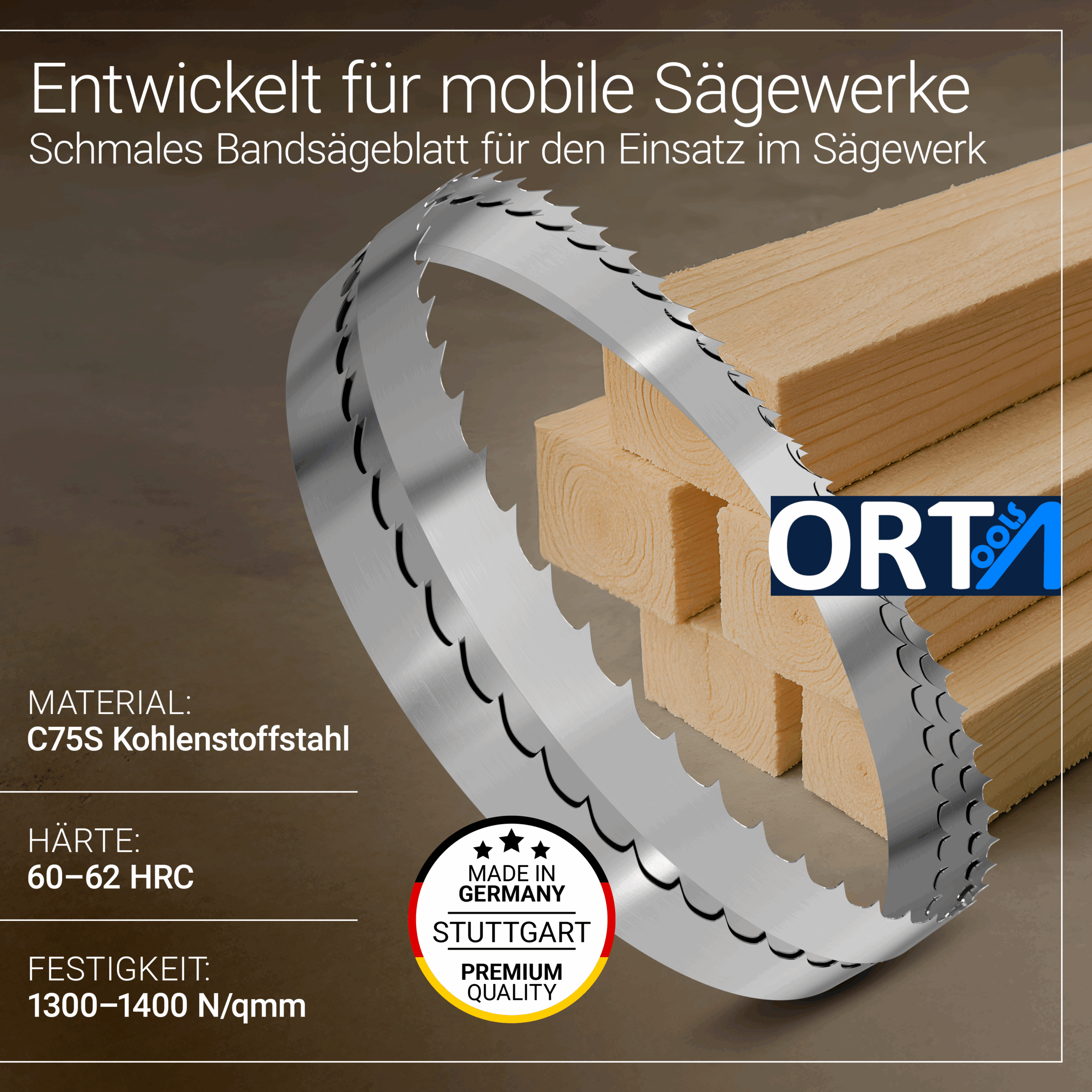 Mobile Bandsägeblätter -Standart