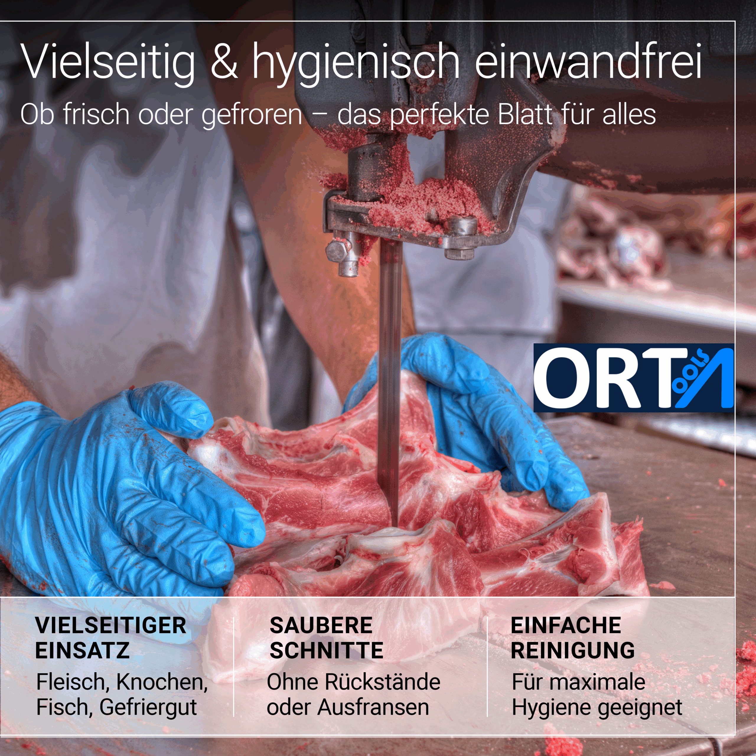Individuelle Anfertigung Fleischerei Bandsägeblätter