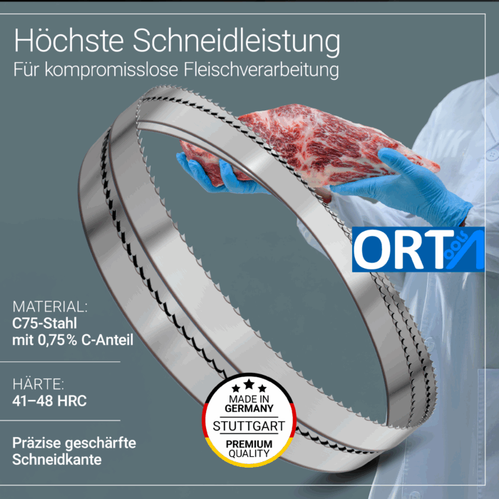 Individuelle Anfertigung Fleischerei Bandsägeblätter – Bild 3